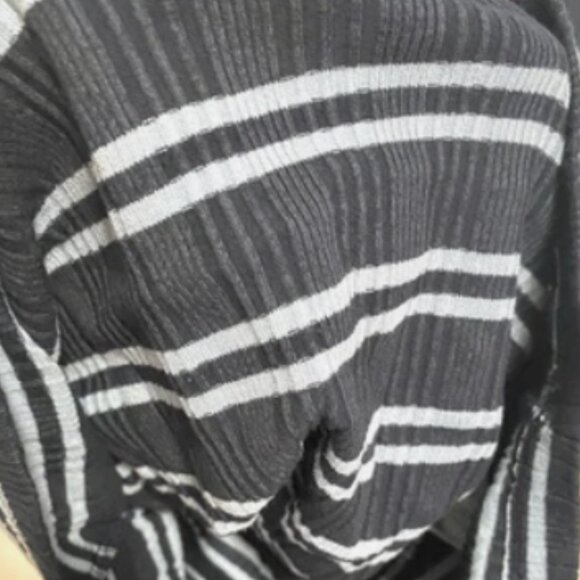 Brand New Women's Sundry Variegated Rib Stripe Racer Tank Dress - Picture 12 of 14